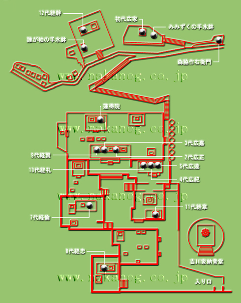 墓所案内図（地図）