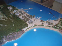 大津島「回天」訓練基地模型