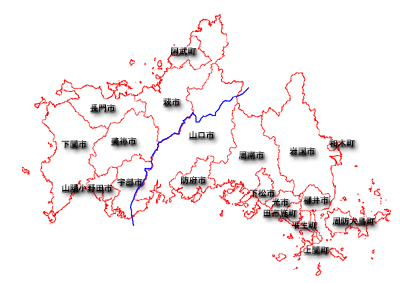 現在地図での当時の国境