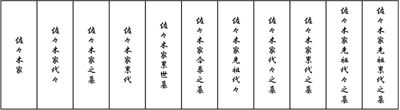 墓文字